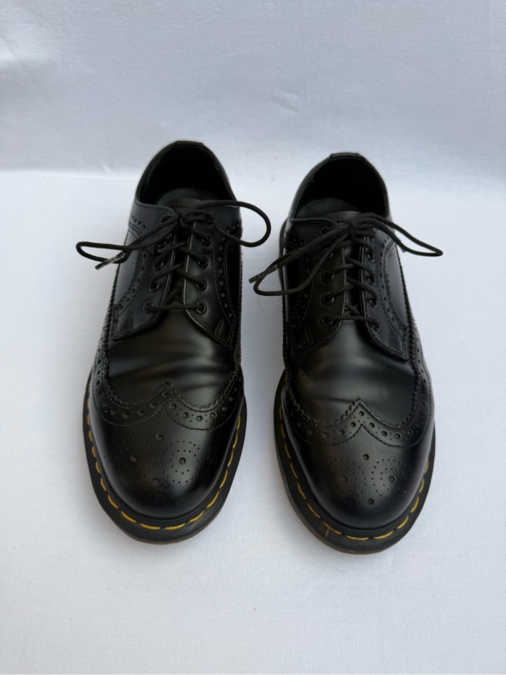 Dr Martens 3989 Brogue Oxford Shoes Black Leather Wingtip Women’s 8 EU 39